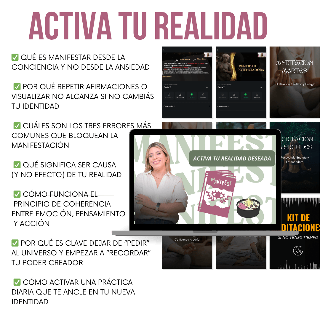 Activa tu realidad - lo que vas a aprender